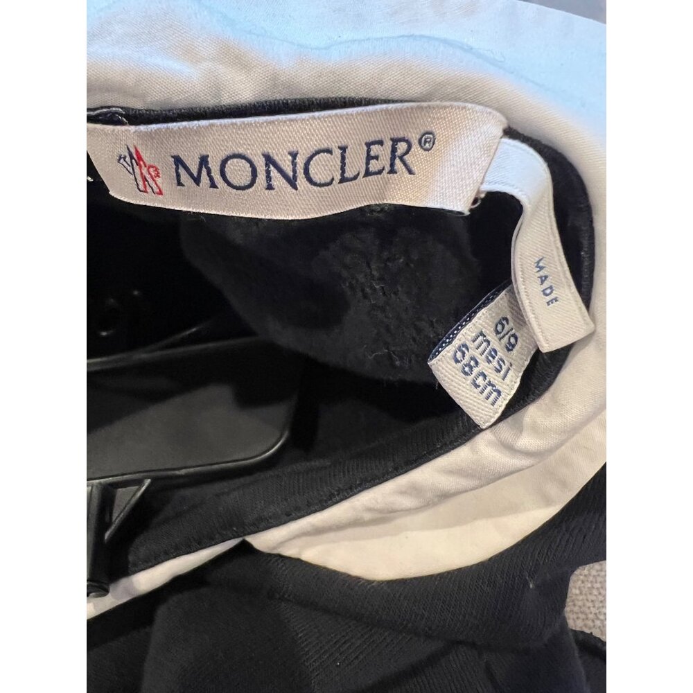 MONCLER ENFANT Baby navy cotton-blend fleece dress size 6/9 months - Picture 9 of 9